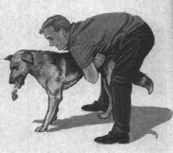 海姆利克急救法。 （图片来自 http:///2011/08/15/how-to-perform-the-heimlich-maneuver-in-6-different-situations/）