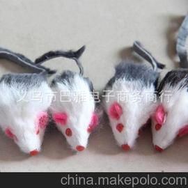 兔毛老鼠猫玩具内食沙沙小石