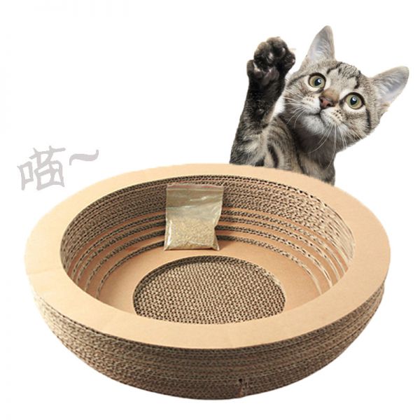 宠物玩具猫用品猫抓板猫爪板碗型猫窝树桩猫咪玩具瓦楞纸磨爪器