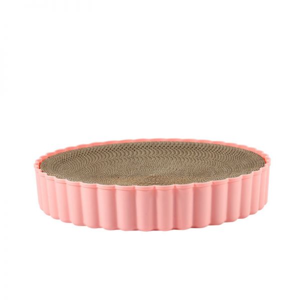 宠物用品新款圆形瓦楞纸猫抓板猫窝猫盆猫爪板磨爪器猫咪磨爪垫}