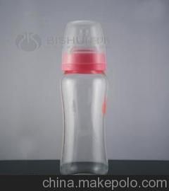 厂家提供定制宽口弧形玻璃奶瓶