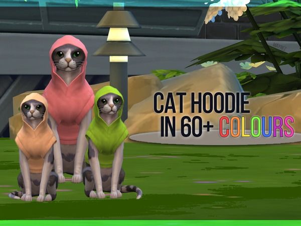 模拟人生4 v1.36喵星人猫咪单卫衣宠物衣服MOD