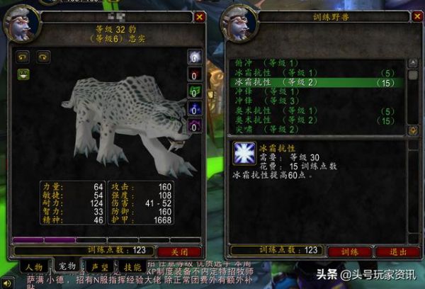 魔兽世界怀旧服猎人宠物技能加点（魔兽世界怀旧服猎人宠物的训练点怎么获得）(3)
