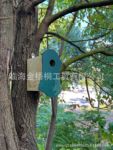 现货跨境批发户外可挂式木制宠物鸟窗口小房子繁殖箱鸟舍园林挂饰