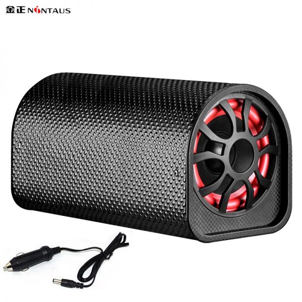 金正(NiNTAUS)车载低音炮12v24v重低音汽车改装大功率专用音箱无线蓝牙车用音响大音量可插卡U盘播放 5英寸隧道型无蓝牙+16gU盘