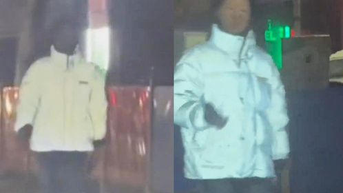 女子穿白羽绒服出门，远远望去像是国际友人，白衣服这么显黑？