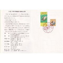 日本邮折1995年----生肖猪年,贴猪年票2枚,盖猪年首日生肖戳