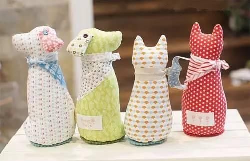 布艺狗狗、猫咪玩偶手工制作教程