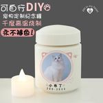 来图定宠物纪念罐火化猫咪狗宠物骨灰罐二次元骨灰盒殡葬用品盒