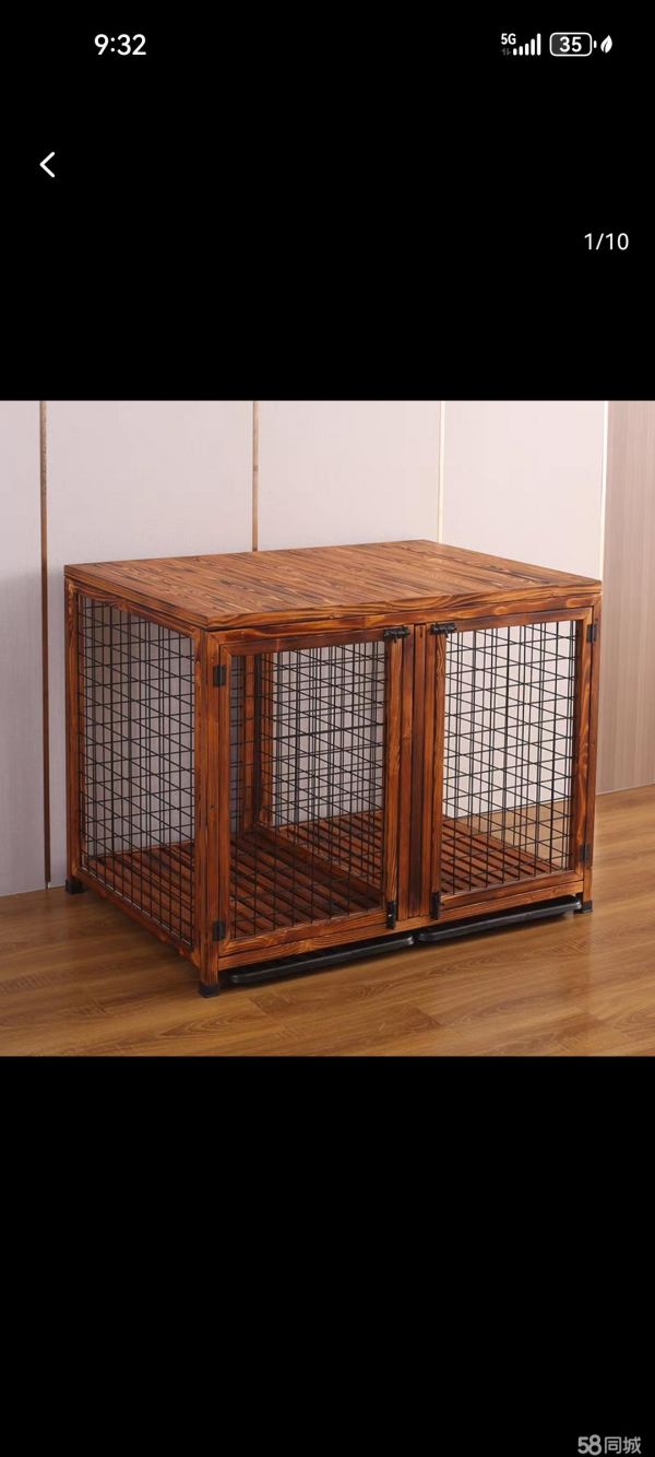 昆明宠物用品/食品·二手实木狗笼