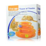 盒装猫咪玩具球猫转盘猫轨道玩具猫三层塔猫咪宠物用品kc1