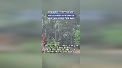 辽宁葫芦岛遇暴雨，多地严重内涝，街道泥水汹涌