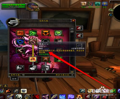 魔兽世界怀旧服猎人宝宝技能怎么学