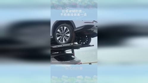 比亚迪贼的很 ，不把悬挂做差一点 ，电池终身质保不亏死了