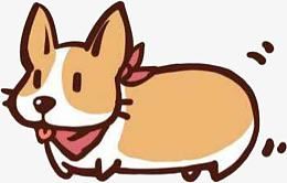 手绘柯基