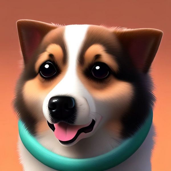 AI绘画犬系特效一张照片自动生成：打造专属宠物头像，一键变身为萌宠形象