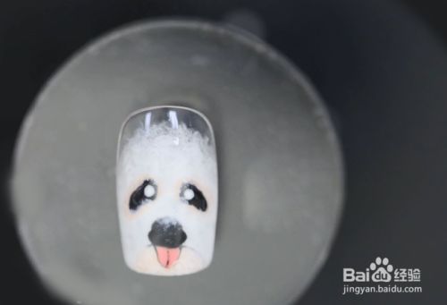 怎样做可爱的毛绒狗狗美甲？