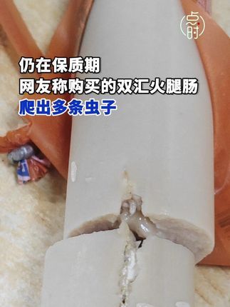 点时新闻:网曝双汇火腿肠爬出多条虫子 #双汇 #火腿肠 #食品安全