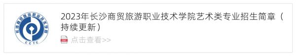 2023长沙商贸旅游职业技术学院艺术类招生简章,艺考招生简章,2023校考招生简章