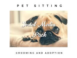 时尚高逼格的宠物社交媒体图片展示模板下载Pet Lovers Social Media Pack封面图