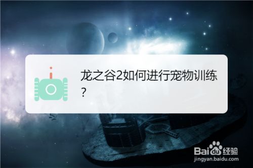 龙之谷2如何进行宠物训练？