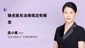 隐名股东法律规定有哪些