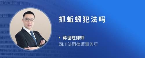 抓蚯蚓犯法吗