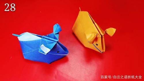 亲子创意折纸胖胖萌萌的小仓鼠图纸教程非常可爱哦