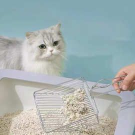 金属猫砂铲猫砂清理布偶银渐层加大铲面易漏出猫厕所清理不锈钢