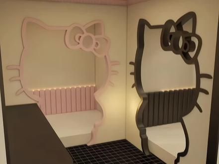 宝宝 等我们有家了也这样弄好嘛#hellokitty #少女心爆棚 #阔爱炸了 #少女卧室