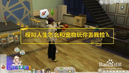 模拟人生怎么和宠物玩你丢我捡？