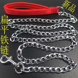 狗狗牵引绳 防咬铁链狗绳加泡棉防勒手小中大型犬狗链子 金属狗链