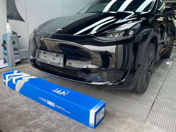 Modely 纳尔车衣施工。客户的信任=性价比产品 #纳尔ppf #modely #建德贴膜小冯