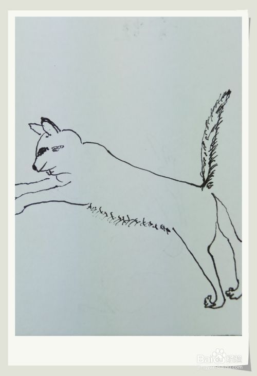 怎样画简笔画“跳跃的猫”？