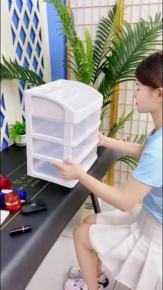 好看又实用的#化妆品收纳盒 ，抽屉式的又不占空间#虎年跳一跳 #居家好物 #新年伊起秀专利 #抖音小助手
