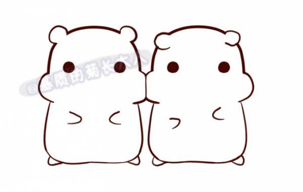 可爱贪吃的仓鼠怎么画仓鼠简笔画绘画教程仓鼠卡通画画法
