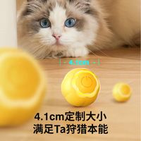电动猫咪玩具 宠物自嗨解闷的猫玩具 耐啃咬逗猫球自动滚滚球用品