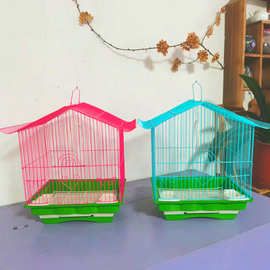 厂家批发铁艺鹦鹉笼虎皮牡丹 珍珠鸟笼家用豪华繁殖笼