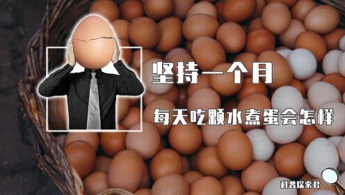 如果让你连续一个月，每天早上吃一颗水煮蛋，身体会有什么变化？