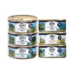 ZIWI 滋益巅峰 ZiwiPeak巅峰猫罐头新西兰进口幼猫成猫猫粮主食罐头85g 6罐=2鸡肉+2羊肉+2羊肉马鲛鱼