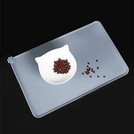 硅胶宠物垫狗爪垫防水防溢宠物垫猫狗进食防洒防滑亚马逊宠物餐垫