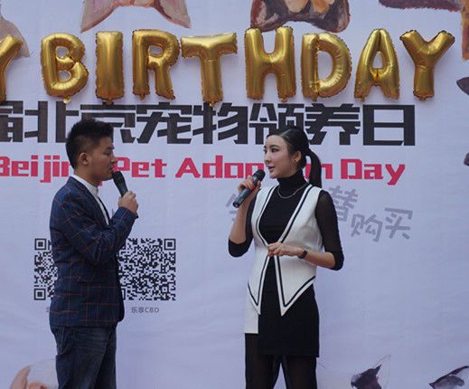 林薇琪助阵宠物领养活动