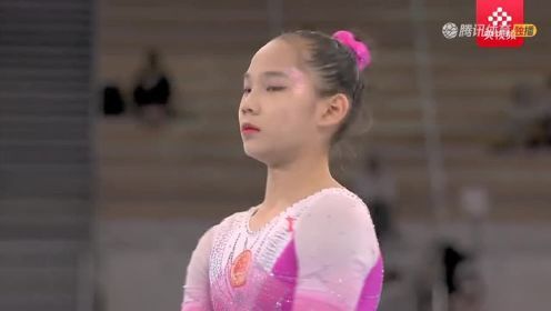 稳稳落地！体操女子全能唐茜靖高低杠项目顺利完成
