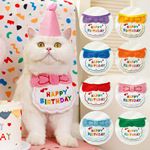 宠物ins风生日口水巾围兜围巾狗狗猫咪帽子装饰品跨境用品批发