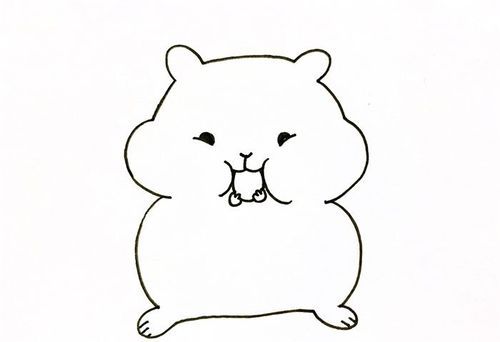 卡通小仓鼠怎么画动物简笔画简笔画大全
