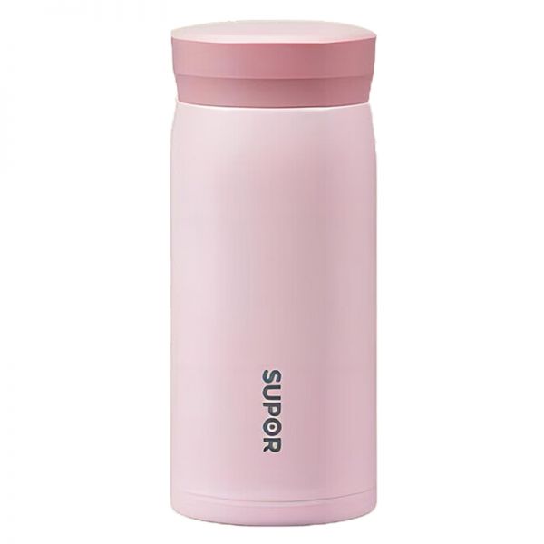 苏泊尔(SUPOR)保温杯316不锈钢男女士水杯 茱萸粉 200ml