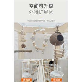 宠物鸟笼鹦鹉笼生态透明亚克力牡丹玄凤虎皮大号别墅家用批发