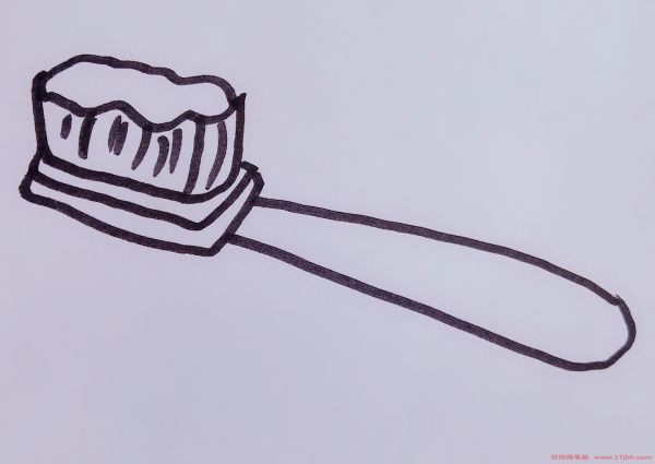 牙刷简笔画图片