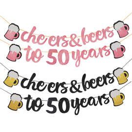 18 21 30 周岁快乐 黑金主题生日横幅生日周年派对装饰拉旗批发