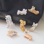 日韩版狗狗发抓醋酸发夹柯基八哥腊肠犬抓夹动物可爱发爪批发